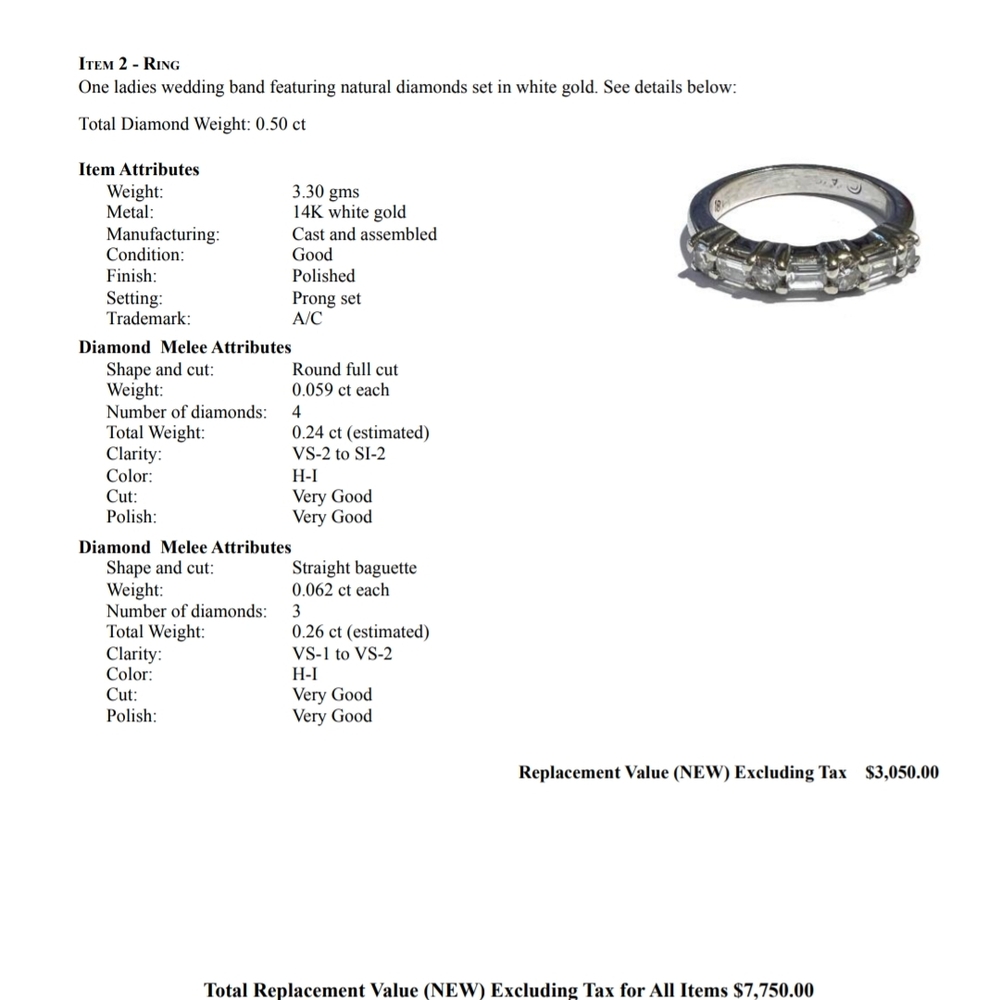 White Gold Diamond Wedding Band